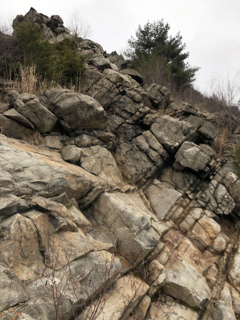 rock scramble on the Appalachain Trail