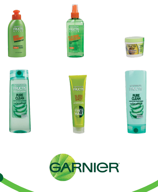 Garnier hair and skincare products recycling 