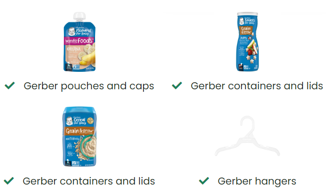 gerber brand recycling Terracycle